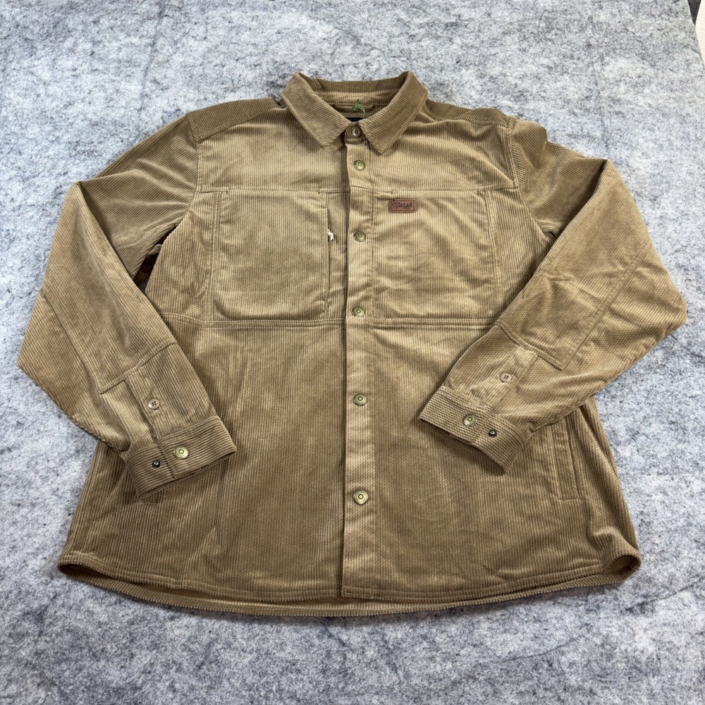 New Marsh‎ Wear Shacket Men's XL Brown Delano Cord Chore Canvas Outdoor Classic